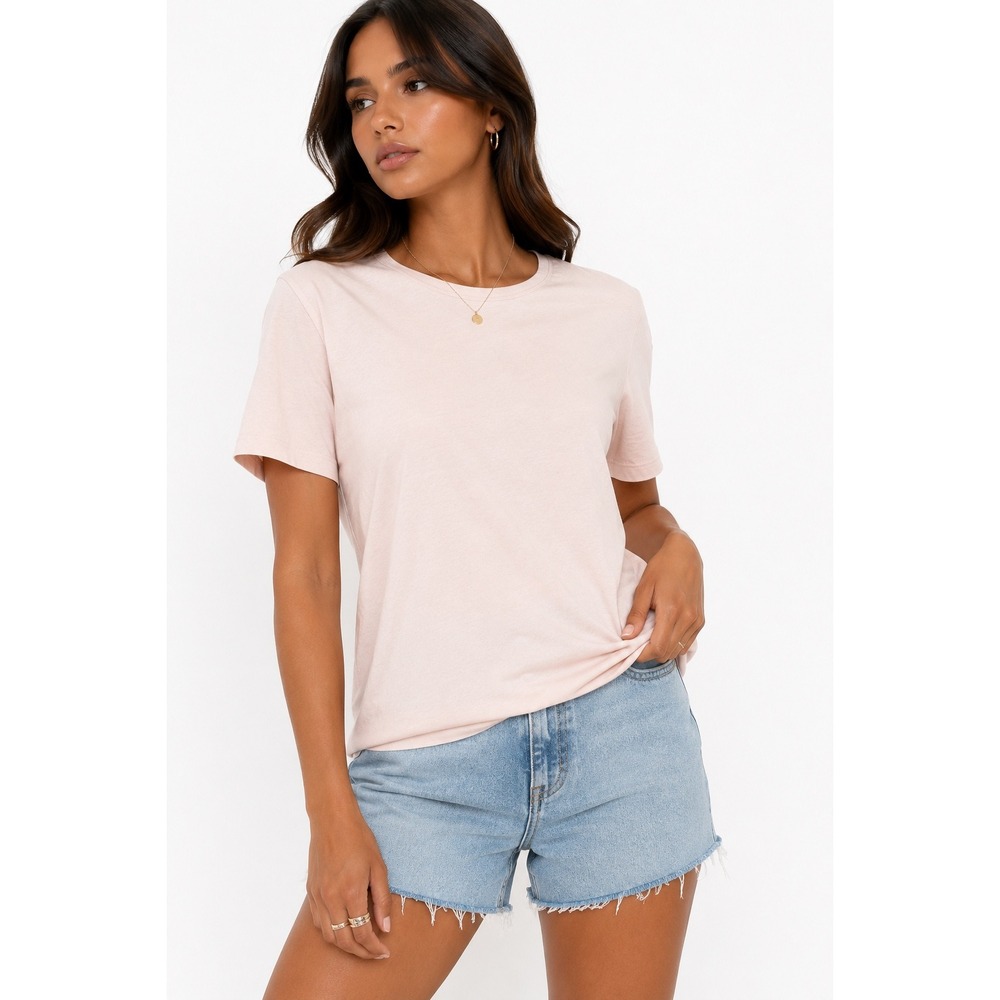 Pendleton T-Shirt Womens 1X Pink Short Sleeve Crew Neck Cotton Tee Basics
